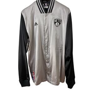 Adidas Brooklyn Nets On-Court Shooting Shirt Men's 2XL Silver Gray Basketball